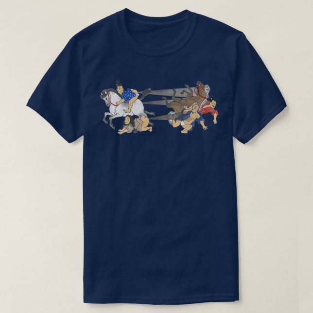 He-Gassen Tribute  Japanese Edo Fart Battle Japan  T-Shirt (Design Front)