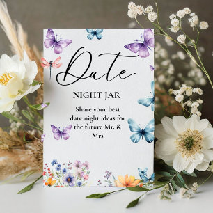 He gives Her butterflies Bridal Shower Date Sign