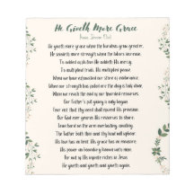 He Giveth More Grace Notepad