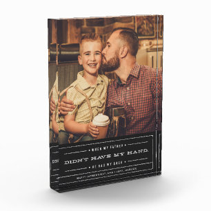 He Had My Back Father's Day Photo Block