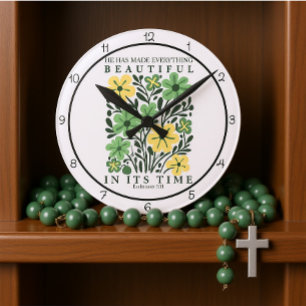 He Has Made Everything Beautiful Art Round Clock