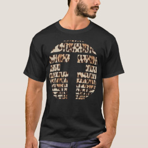 He Has Risen Cross Leopard Cross Easter  T-Shirt