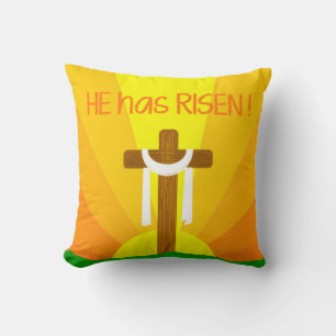 He Has Risen Cushion