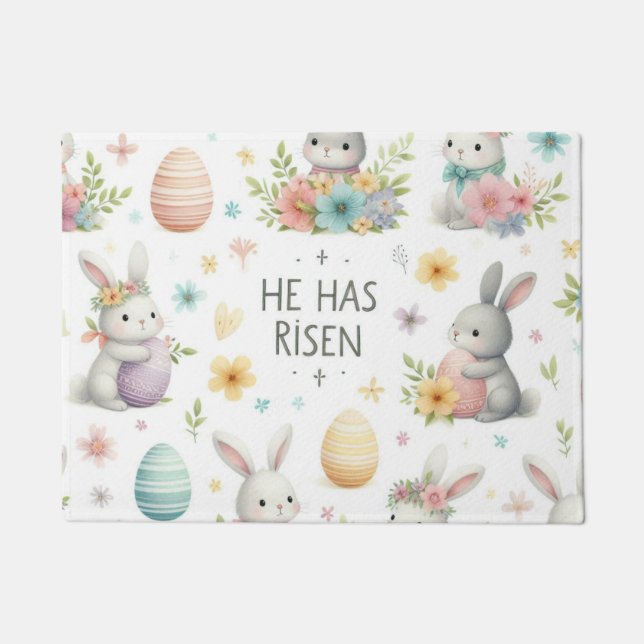 He Has Risen Doormat (Front)