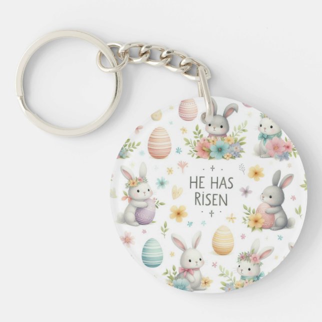 He Has Risen Key Ring (Front)