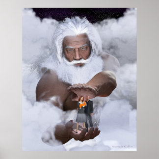 He has the whole world in His Hands Poster