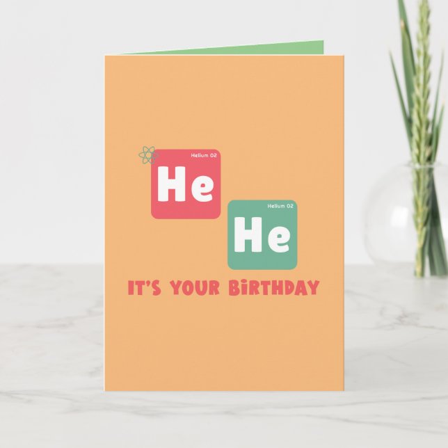 HE HE birthday card (Front)