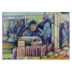 He Heard, What I Saw Cutting Board