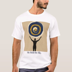 He Held the Sky – Abstract Father’s Day Art T-Shirt