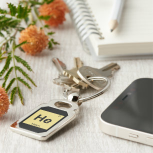 He - Helen of Troy Chemistry Periodic Table Symbol Key Ring