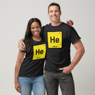 He - Helios Chemistry Periodic Table Symbol T-Shirt