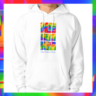 He Him His Pronouns Rainbow Tie Dye Hoodie