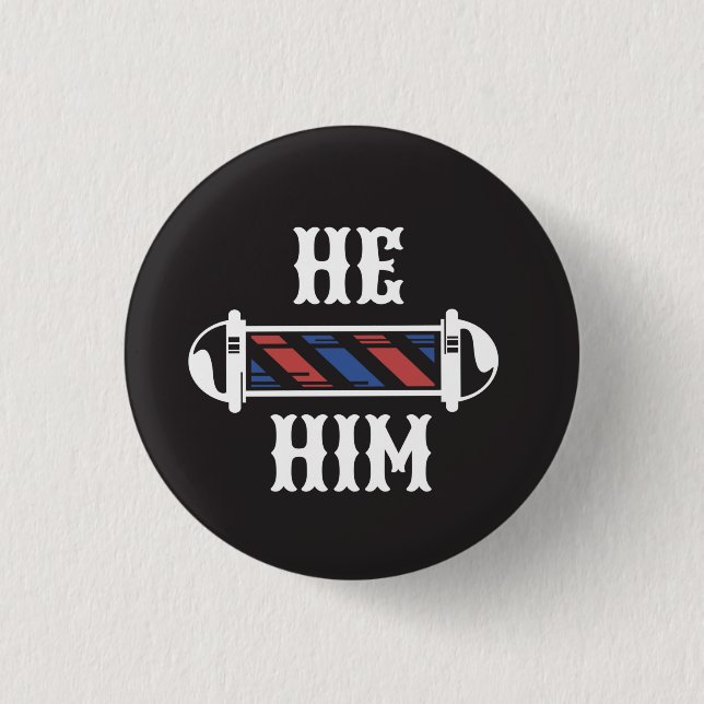 HE/HIM Pronoun Button (Front)