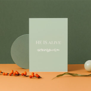 He Is Alive Christian Easter Card   Faith Design