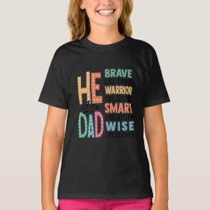 He Is Dad – Brave, Wise, and Strong T-Shirt