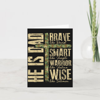 He Is Dad Camo Religious Father's Day Christian Da Card