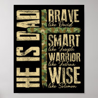 He Is Dad Camo Religious Father's Day Christian Da