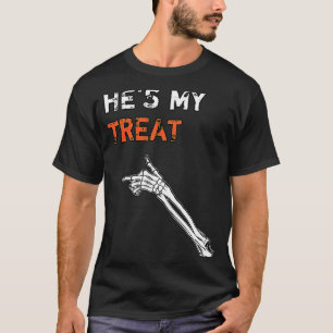 He is my Treat Matching couples Halloween His & He T-Shirt