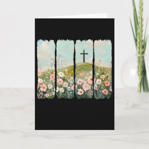 He Is Not Here He Has Risen Jesus Christian Happy Card