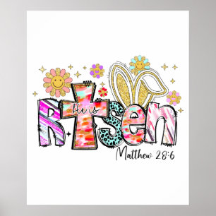 he is risen (2), retro, vintage poster