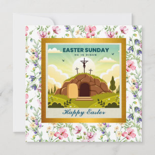 He is Risen and Celebration of Resurrection Sunday Invitation
