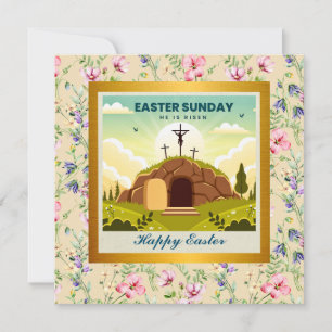 He is Risen and Celebration of Resurrection Sunday Invitation