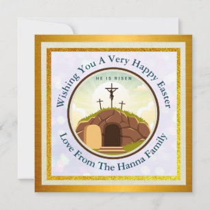 He is Risen and Celebration of Resurrection Sunday Save The Date