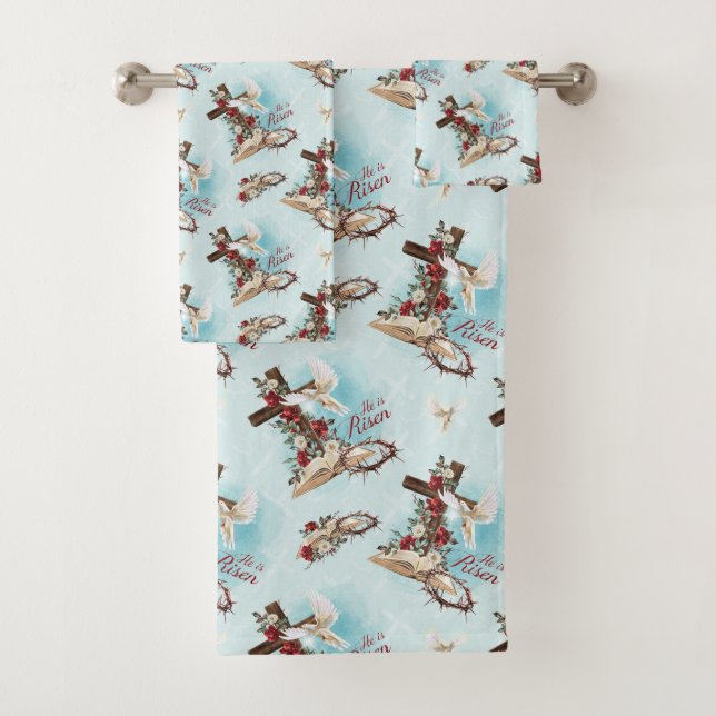 He is Risen  Bath Towel Set (Insitu)