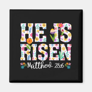 He is risen boho easter christian jesus magnet