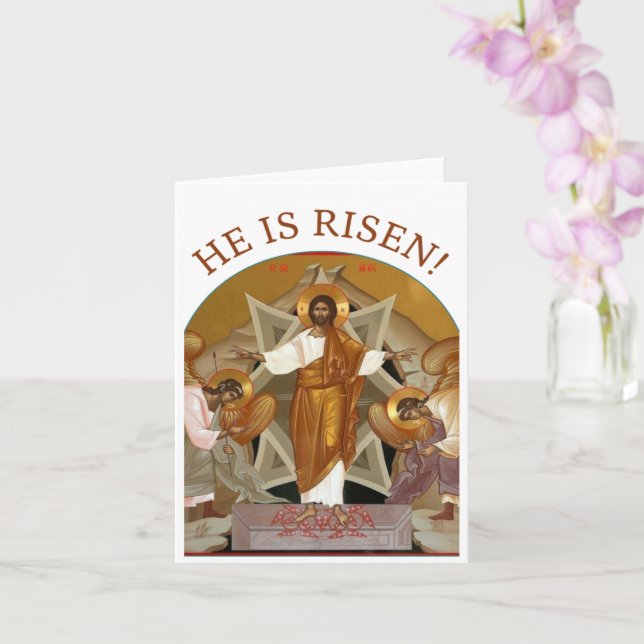 He Is Risen! Card (Orchid)