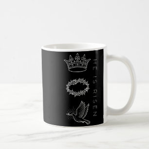 He is risen christian religious for women men coffee mug