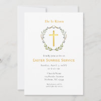  He is Risen Cross Easter Sunrise service