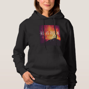 He Is Risen Cross Jesus Religious Easter Day Chris Hoodie