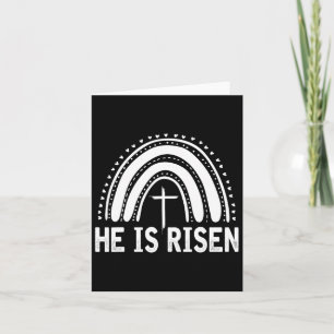 He Is Risen Cross Vintage Happy Easter 1  Card