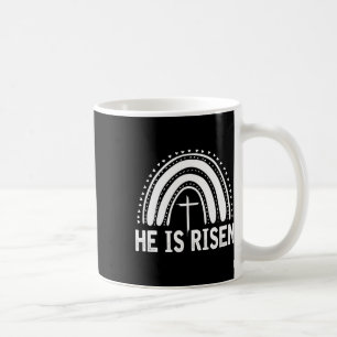 He Is Risen Cross Vintage Happy Easter 1  Coffee Mug