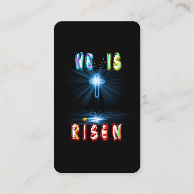 He Is Risen Discount Card (Front)