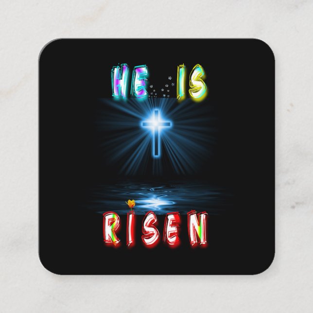 He Is Risen Discount Card (Front)