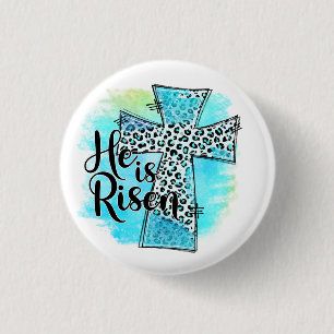 He is Risen Easter 3 Cm Round Badge