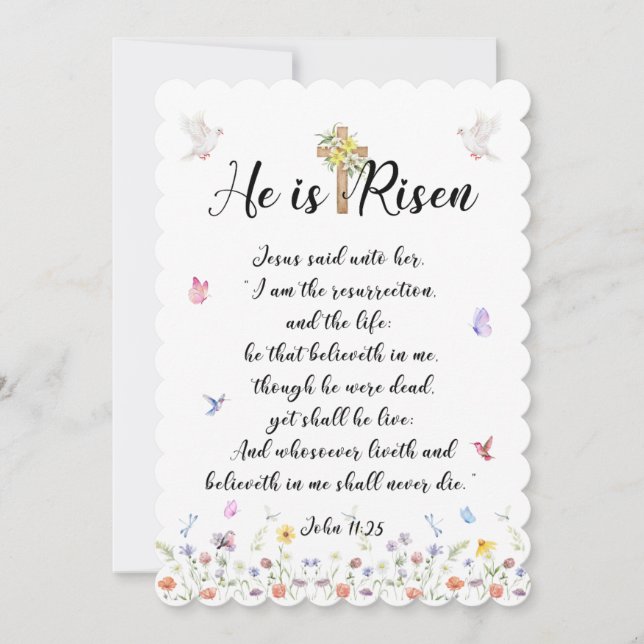 He is Risen-Easter Cards (Front)