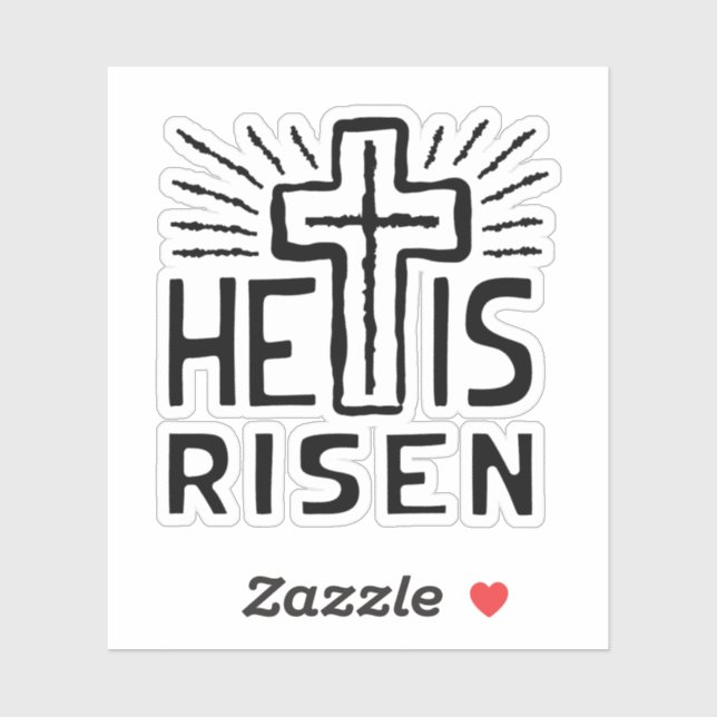 He is Risen Easter Cross (Sheet)