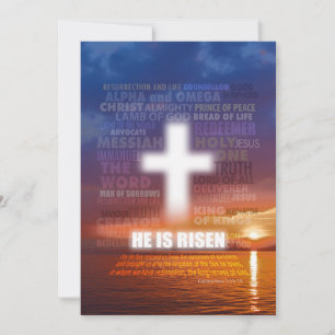 He is Risen - Easter Holiday Card