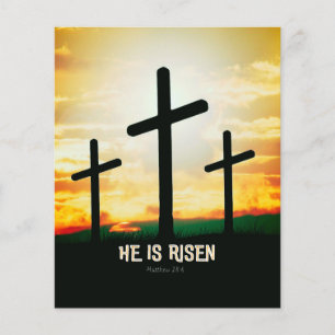 HE IS RISEN - EASTER ILLUSTRATION FLYER