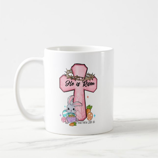 He Is Risen Easter Mug Easter Gift  (Left)