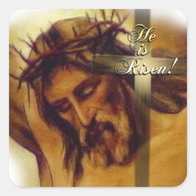 He Is Risen!  Easter Stickers (Front)