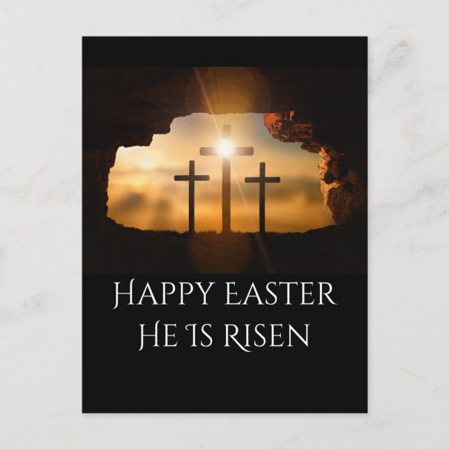 He is Risen Easter Sunday Church Invitation  (Front)