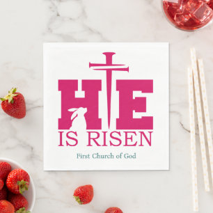 He is Risen! Easter Sunday Napkin
