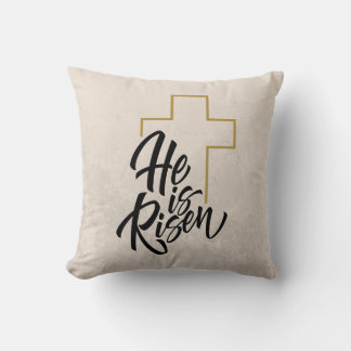 He Is Risen Easter Throw Pillow