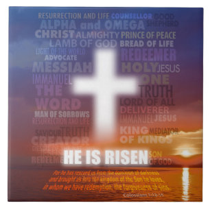 He is Risen - Easter  Tile
