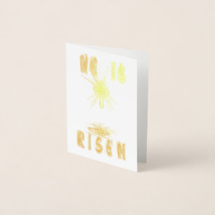 He Is Risen Foil Card