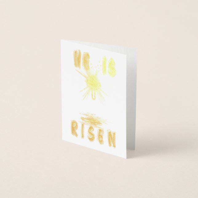 He Is Risen Foil Card (Front)